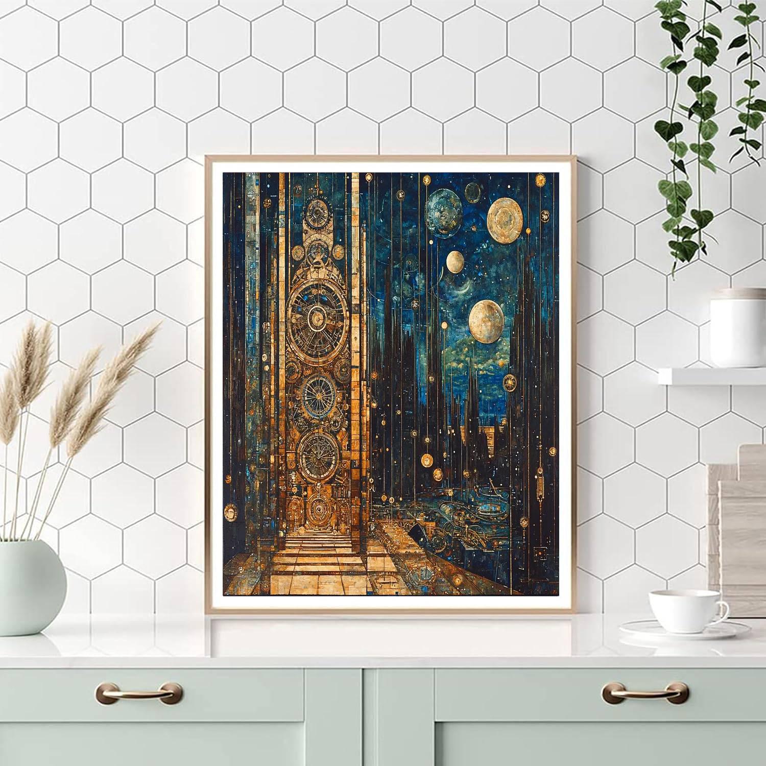 Gustave Moreau Inspired Timeless Clockwork  Paint By Numbers Kits