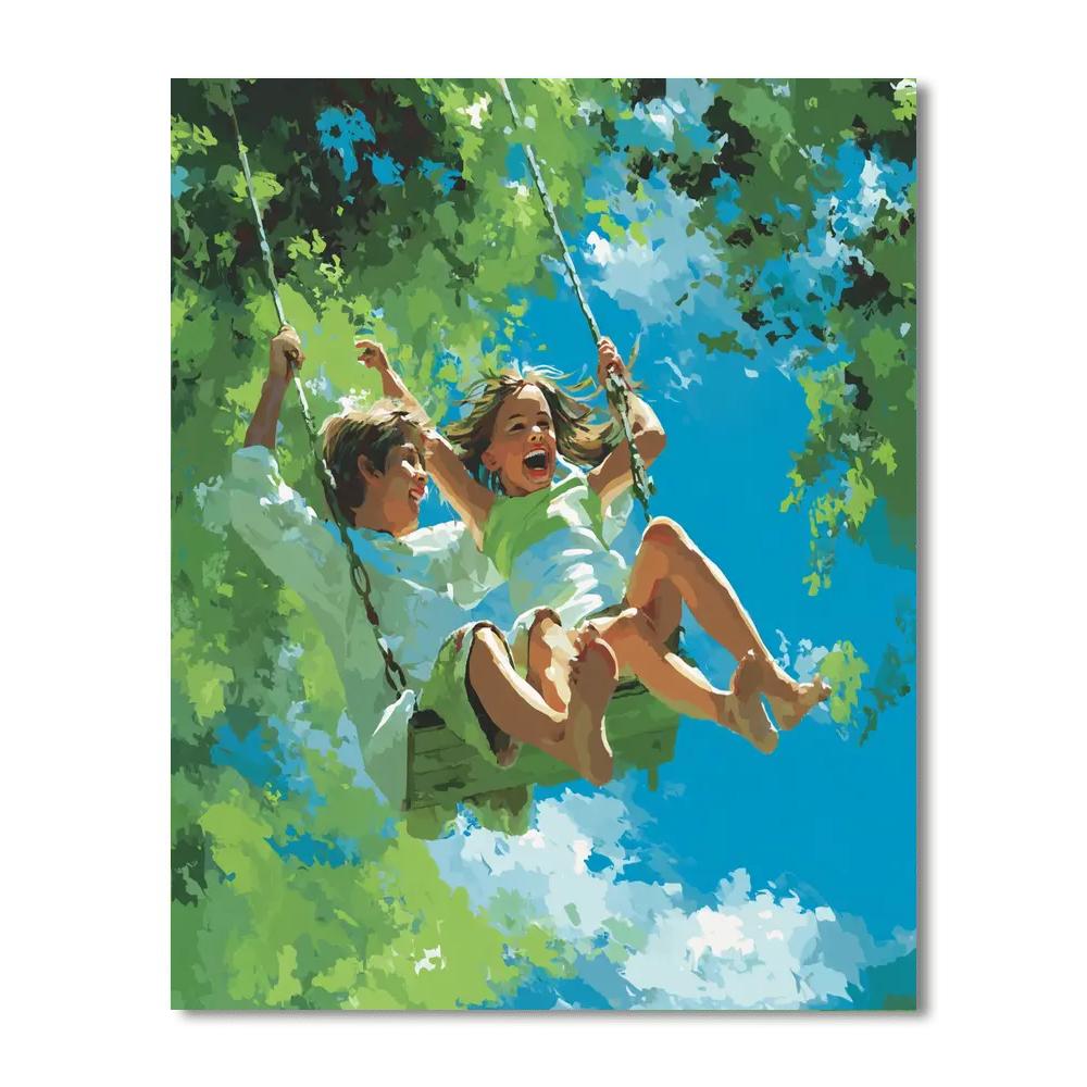 Dreams On A Swing Paint By Number