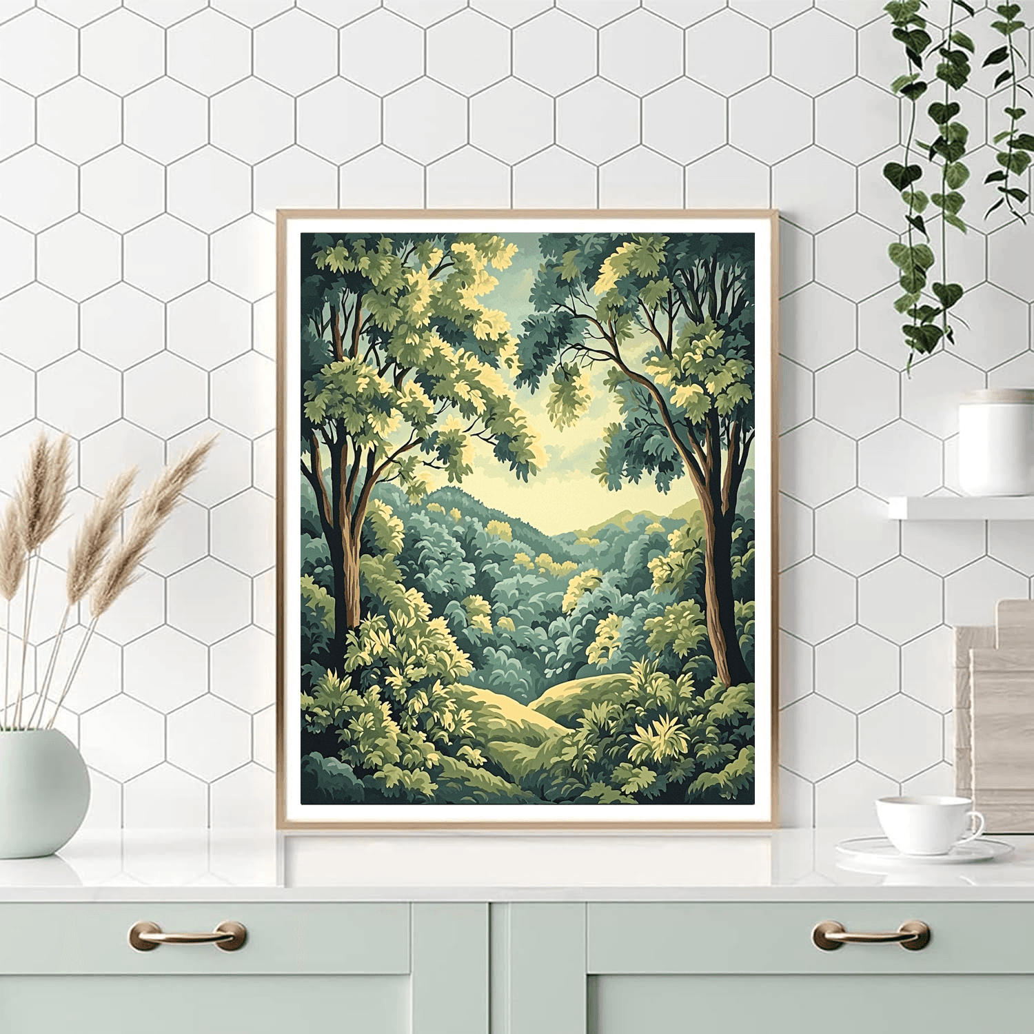 John James Audubon Inspired Under The Canopy  Paint By Color