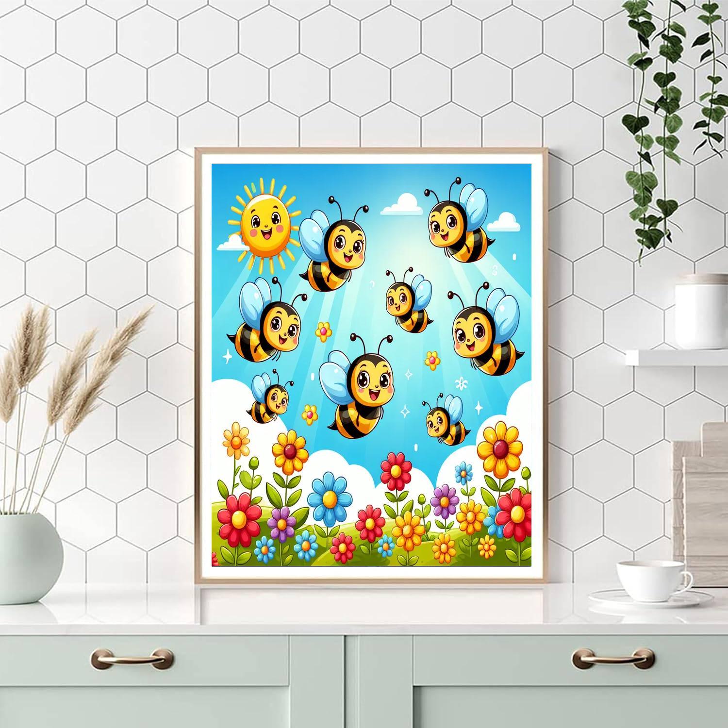 Brilliant Bees Paint By Numbers