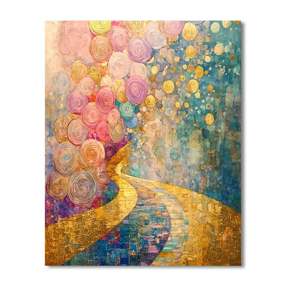 Gustav Klimt Inspired Infinite Whispers Composition  Paint By Numbers Art