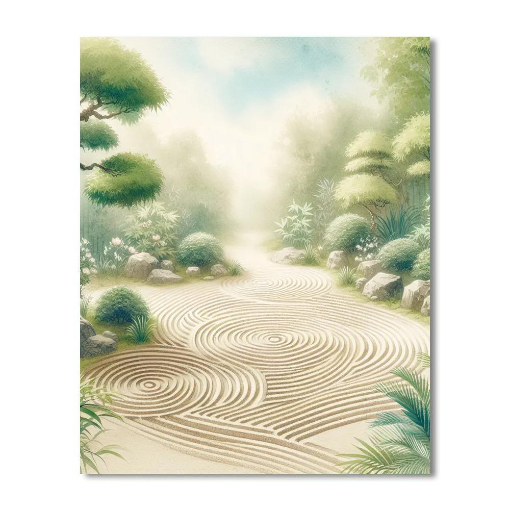 Meditative Zen Landscape Paint By Number