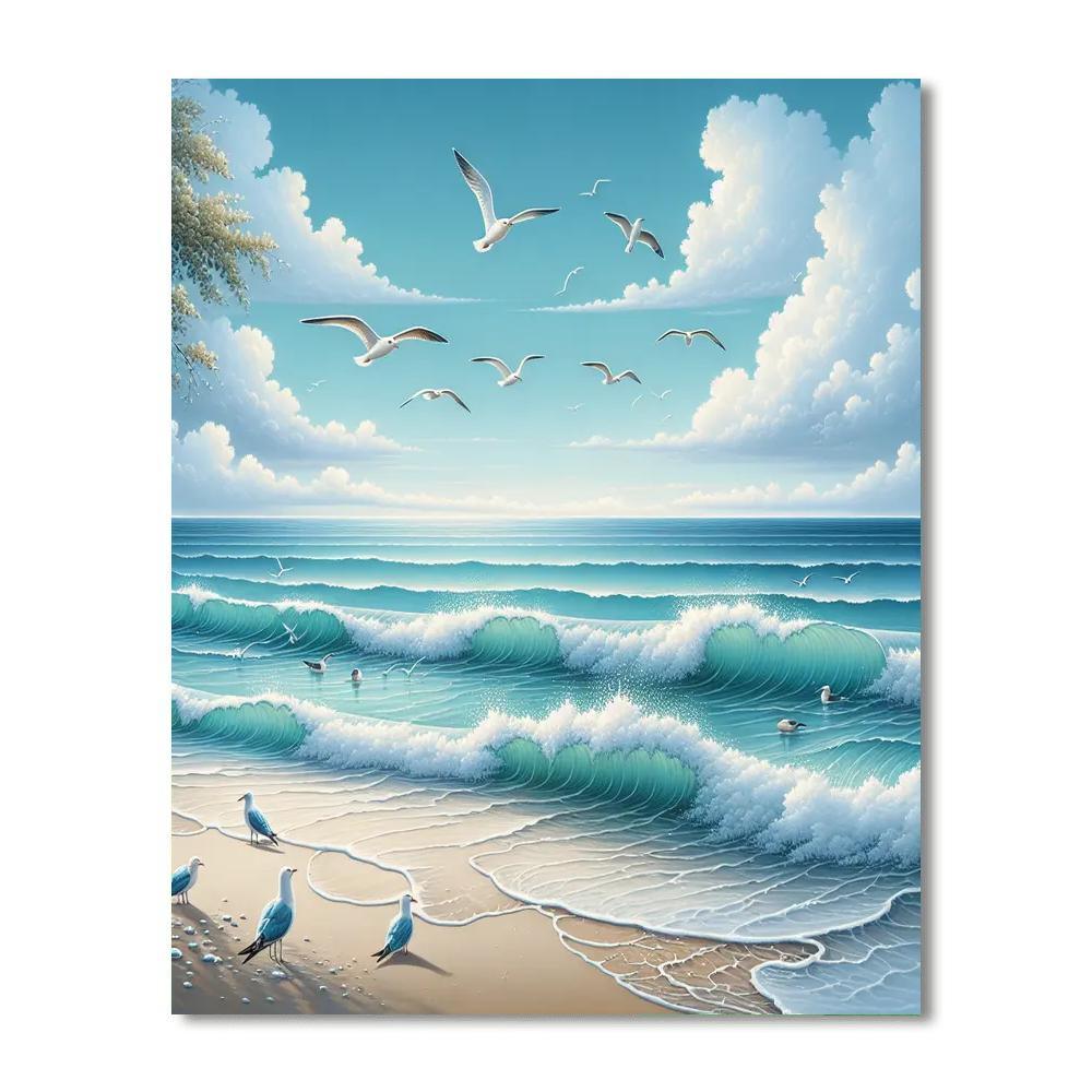 Nostalgic Coastal Retreat Paint By Color