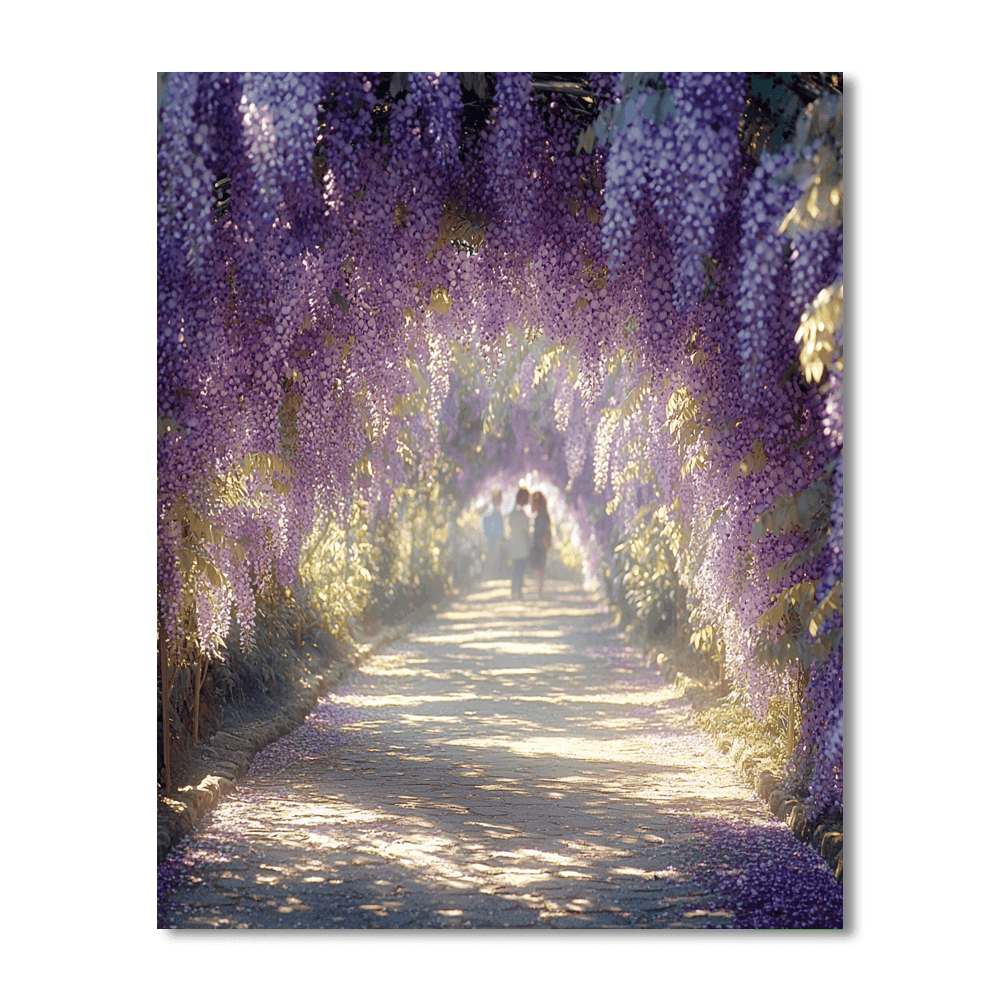 Wisteria Tunnel Number Painting