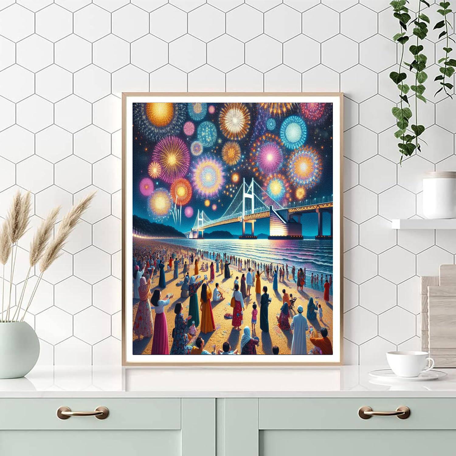 Busan Fireworks Festival - South Korea Paint By Number