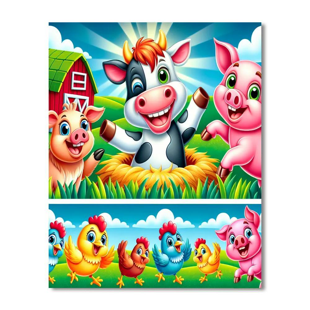 Friendly Farm Adventures Paint By Number