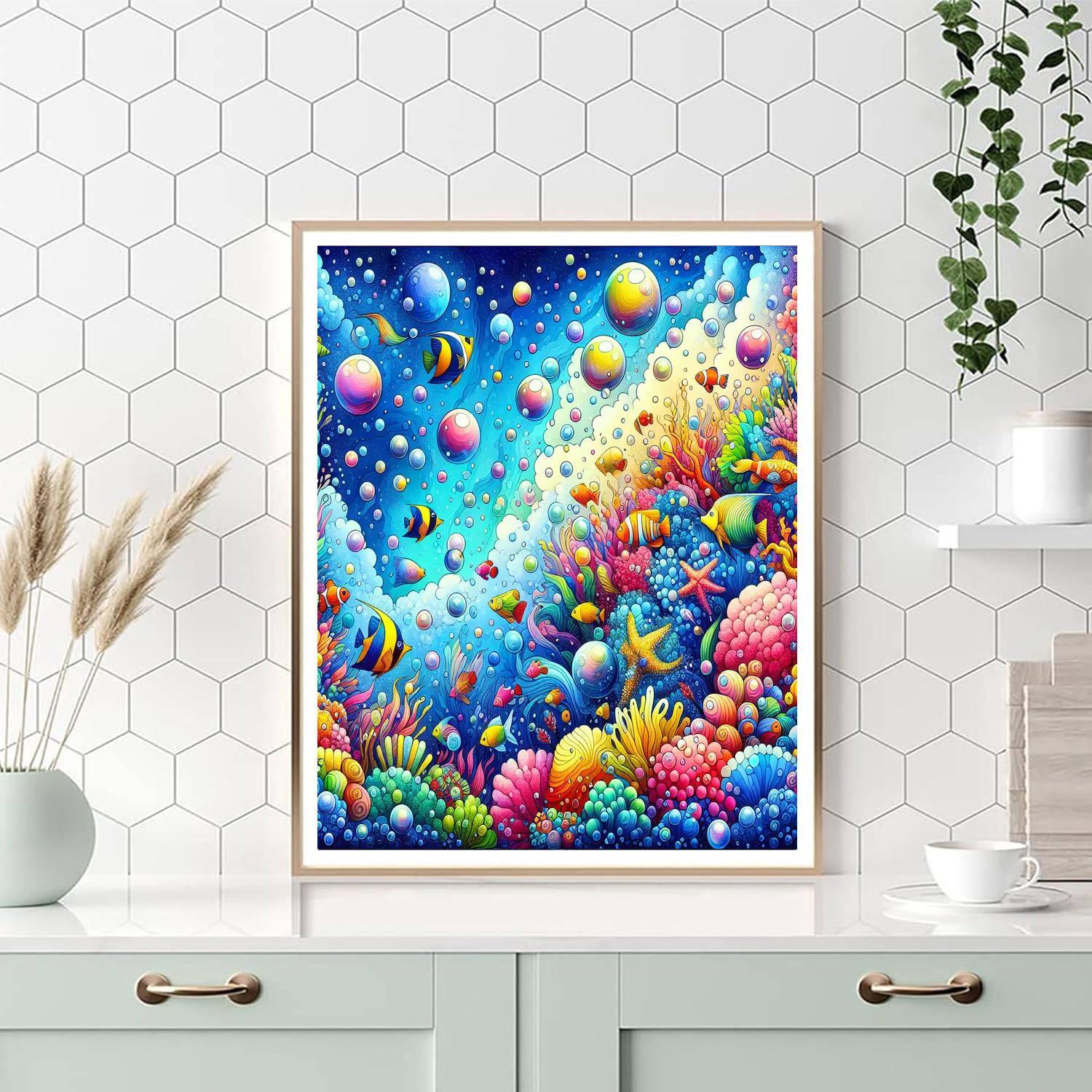 Whimsical Undersea Wonderland Numbered Painting Kits