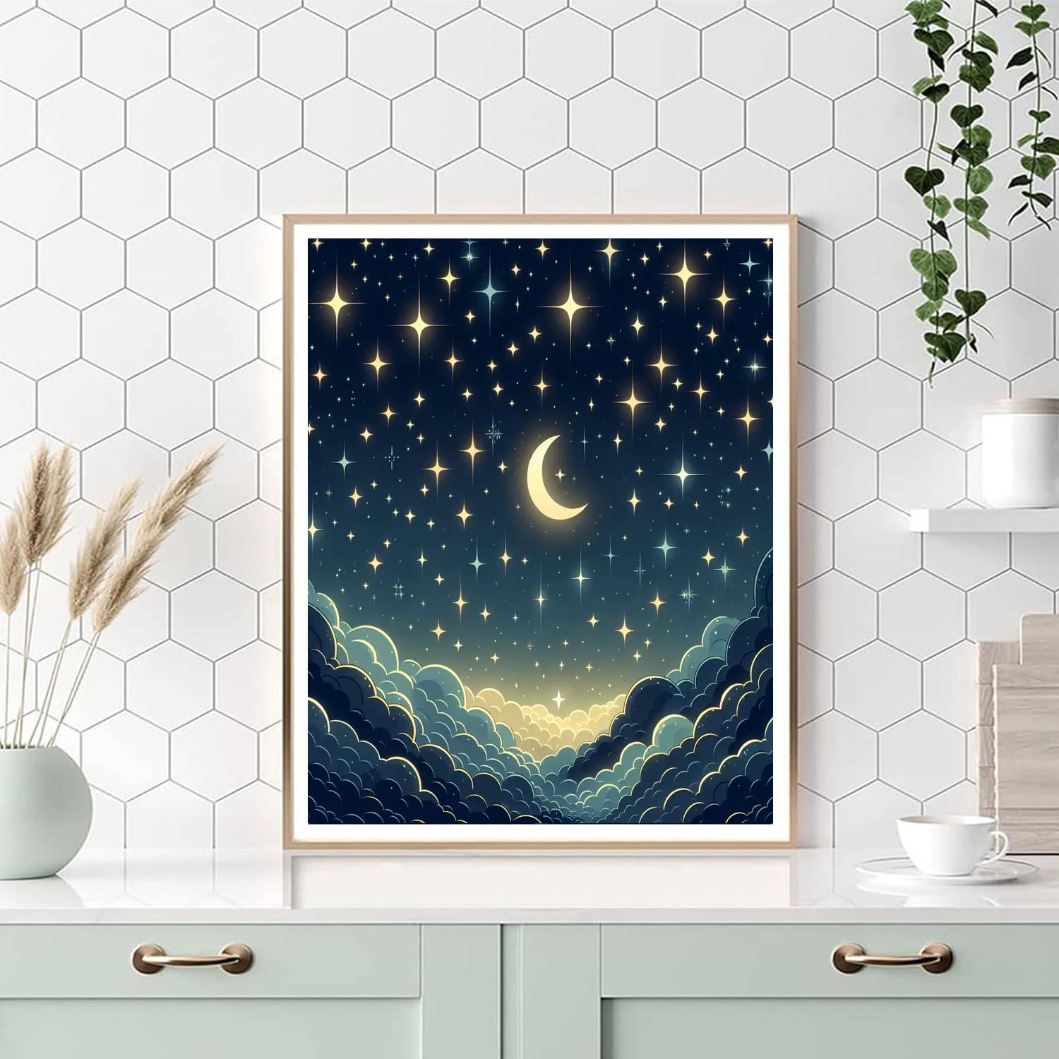 Shimmering Stars Numbered Painting Kits