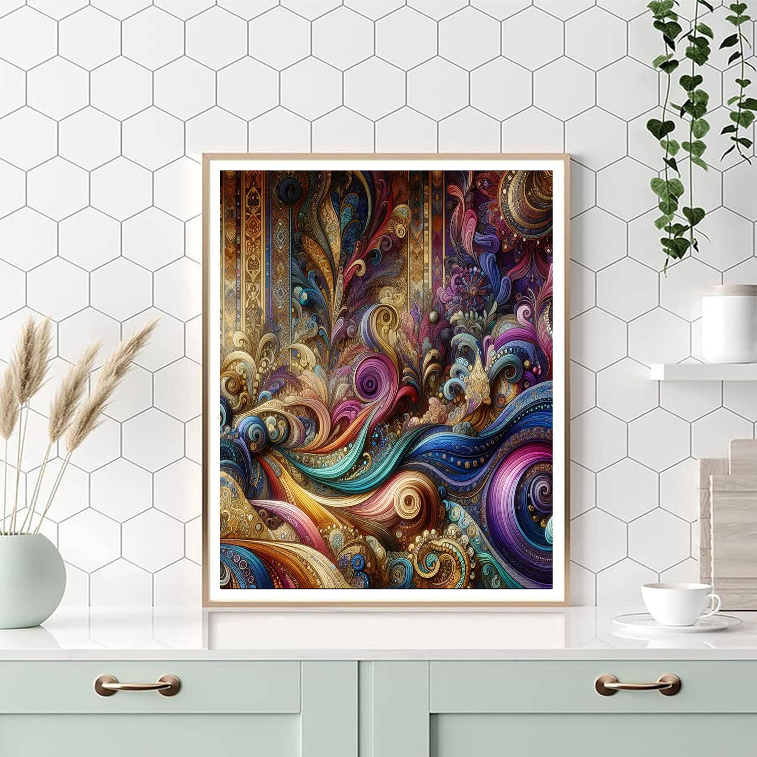 Chic Bohemian Dreamscape Painting Number Kit