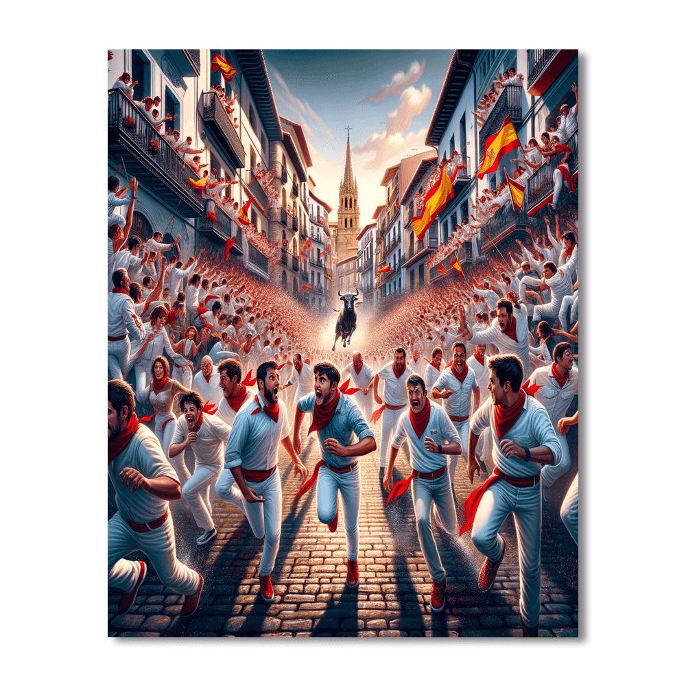 San Fermín - Spain Number Painting