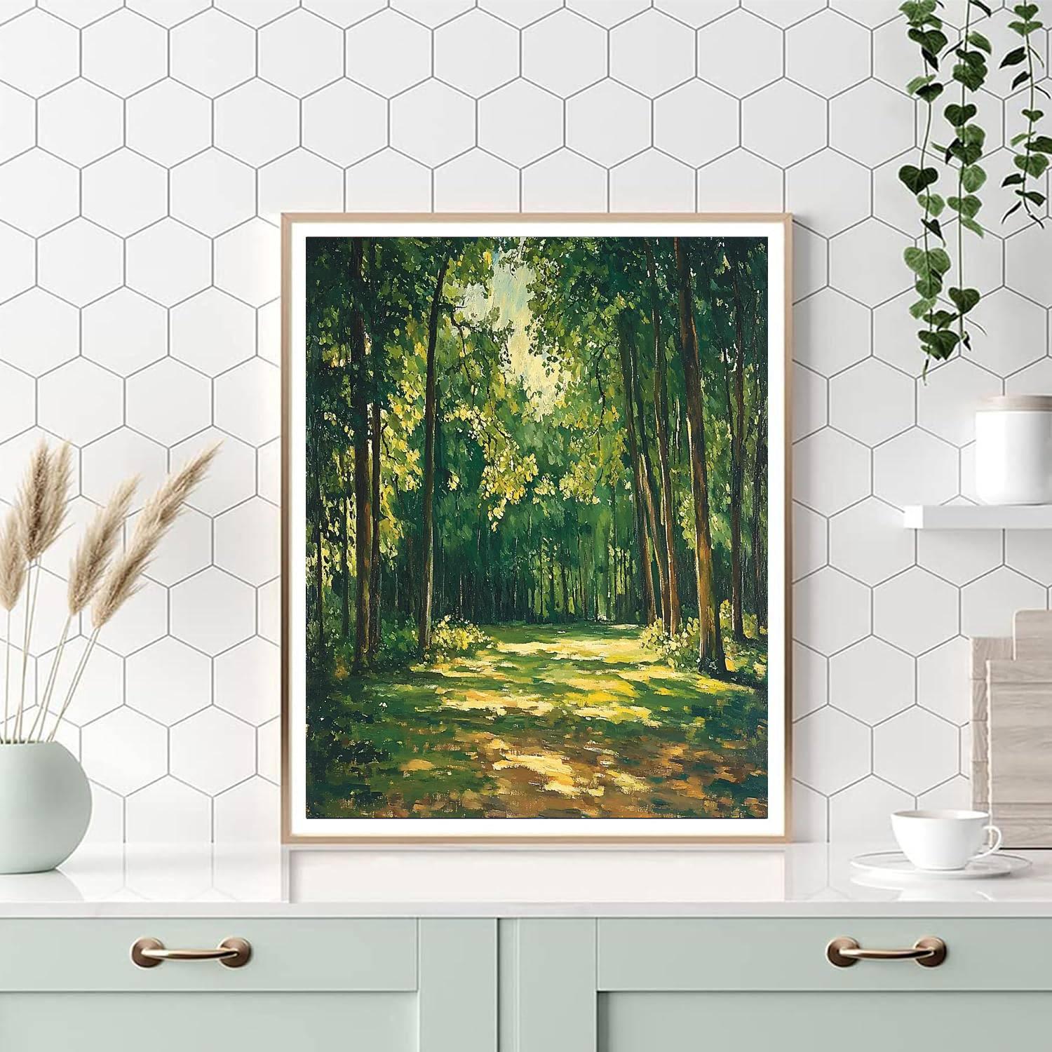 Paul Cézanne Inspired Essence Of Forest Shadows  Paint By Numbers Kits