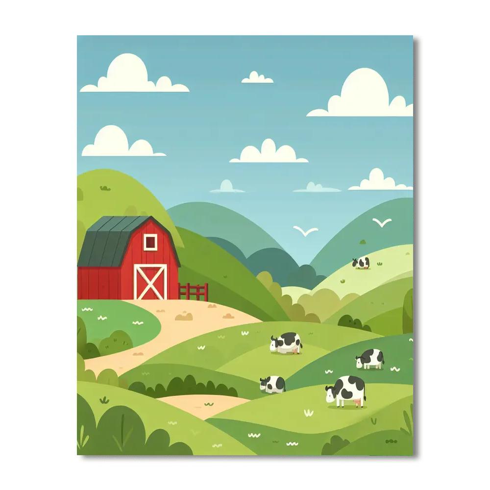 Quaint Countryside Numbered Painting Kits
