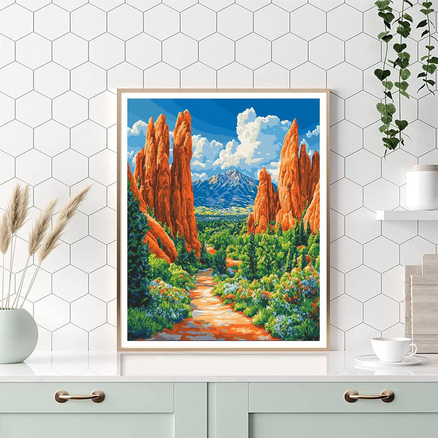 Garden Of The Gods - Colorado Springs Paint By Numbers