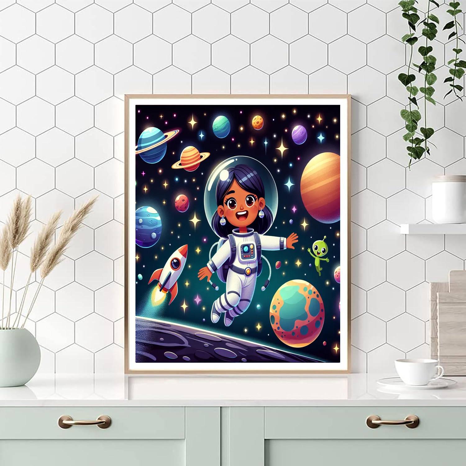 Space Voyager Adventure Painting Number Kit