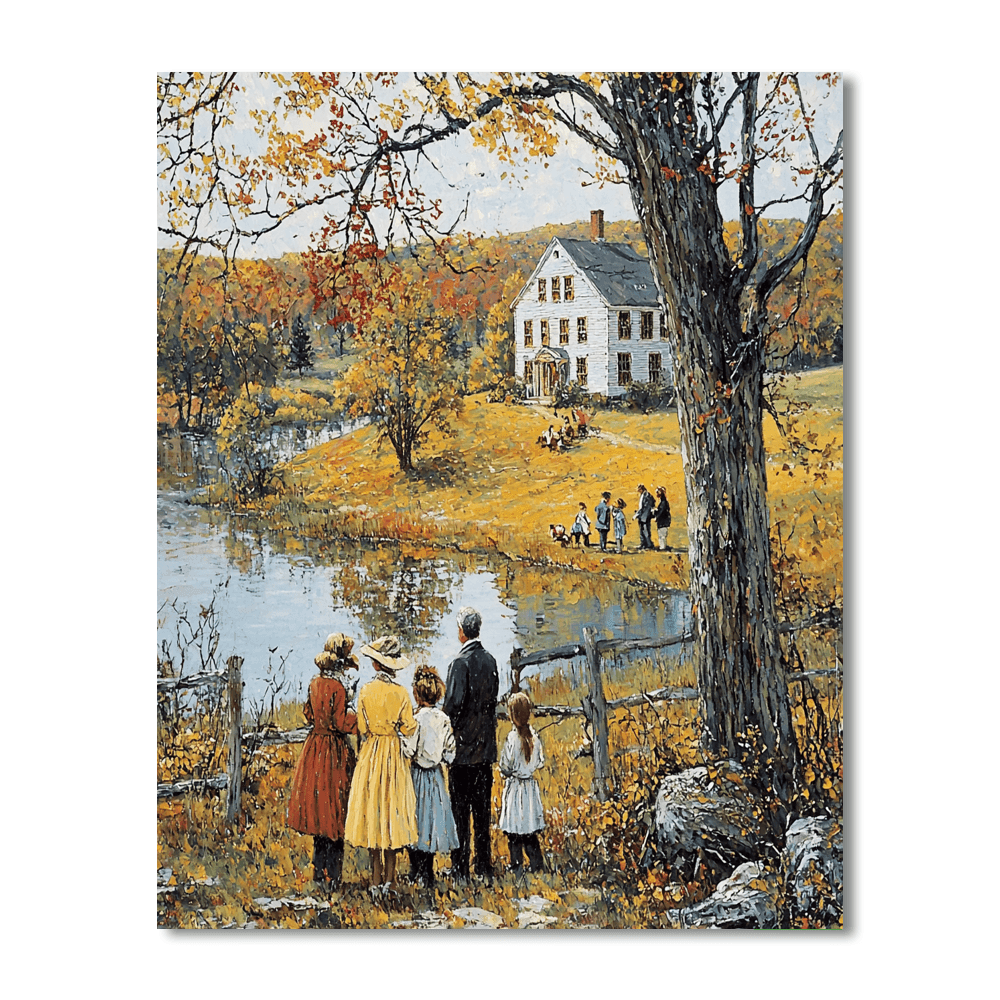 Rockwell Inspired Historical Narratives  Numbered Painting Kits