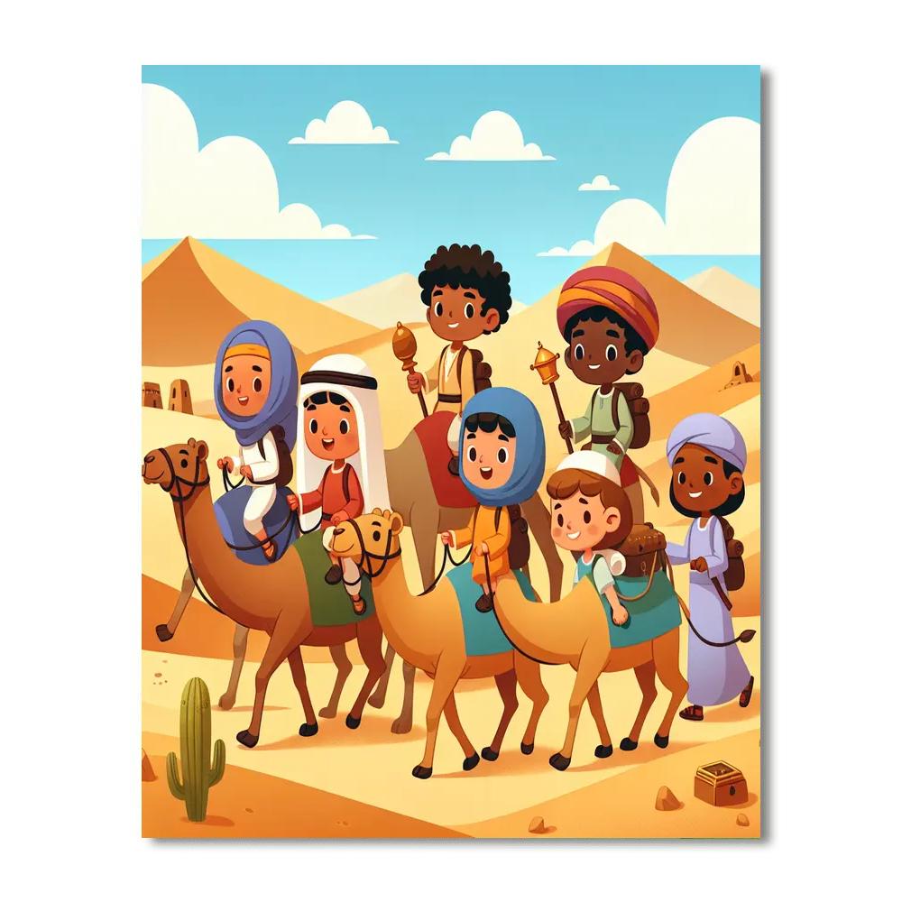 Daring Desert Expedition Painting Number Kit