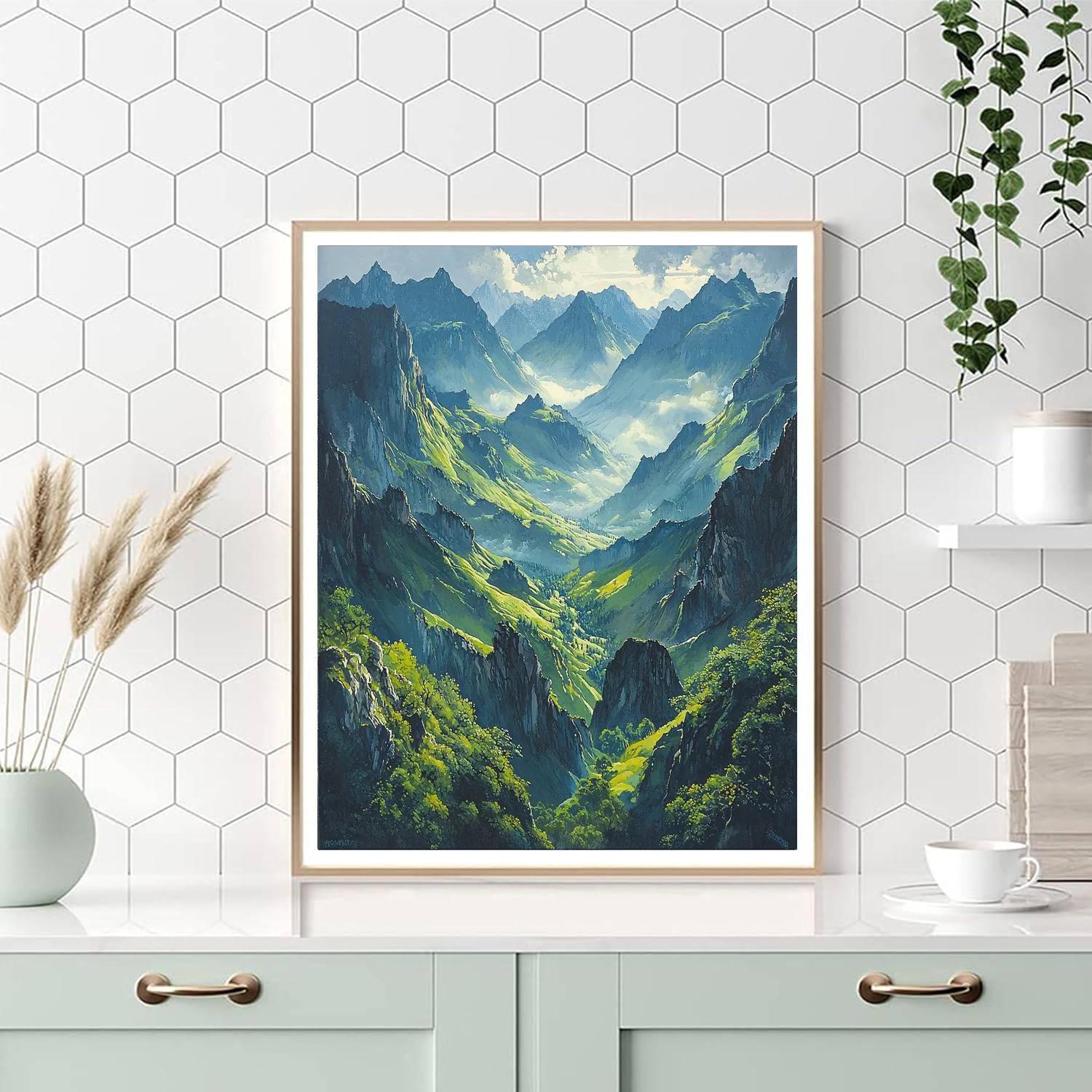 Michelangelo Inspired Aerial Majesty  DIY Paint By Numbers