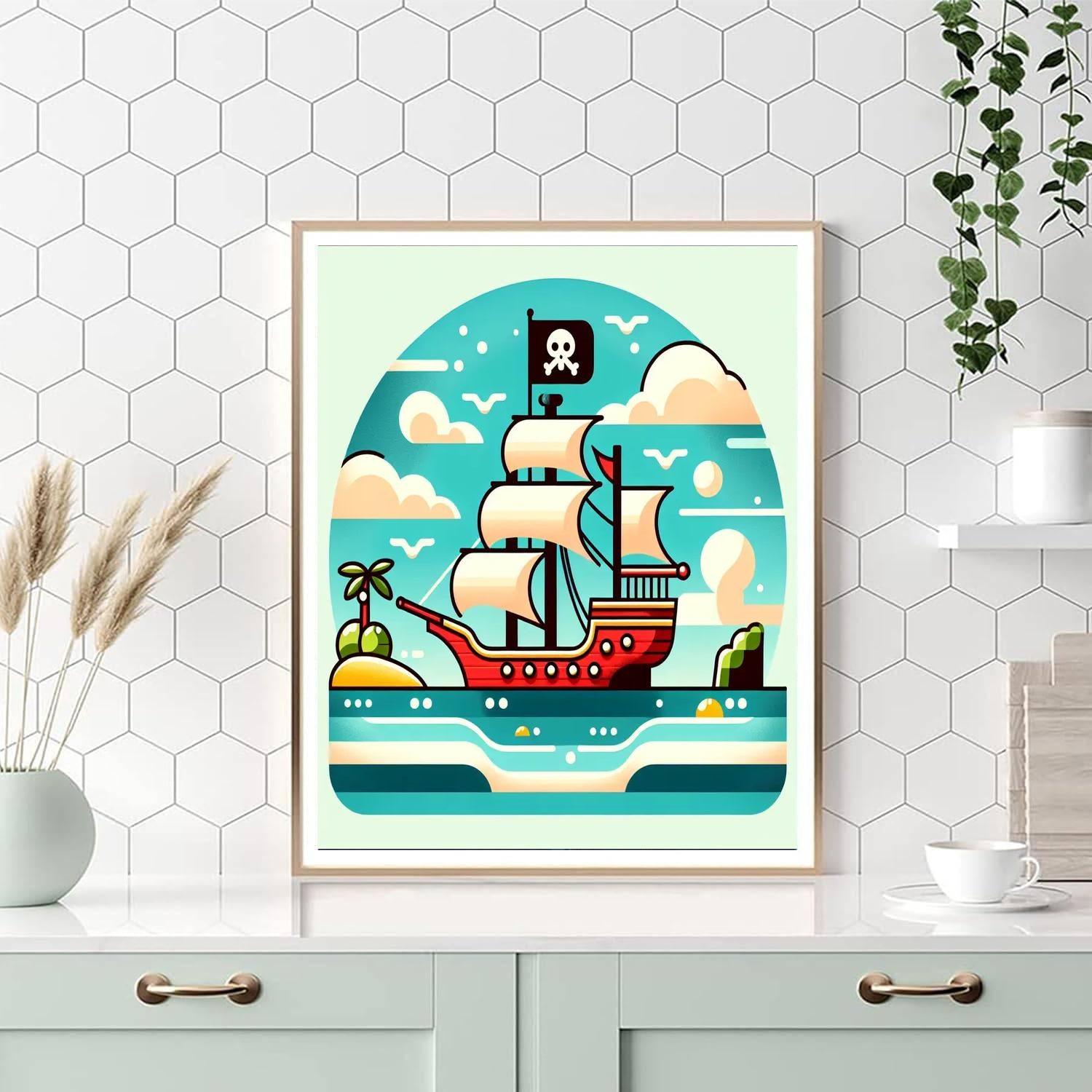 Seaside Pirate Quest Paint By Color