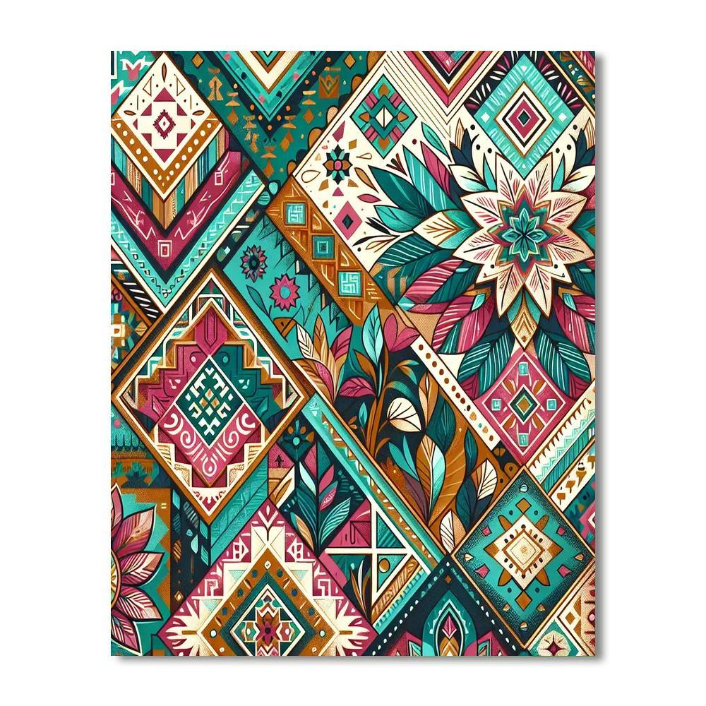 Bohemian Boho Paint By Numbers Art