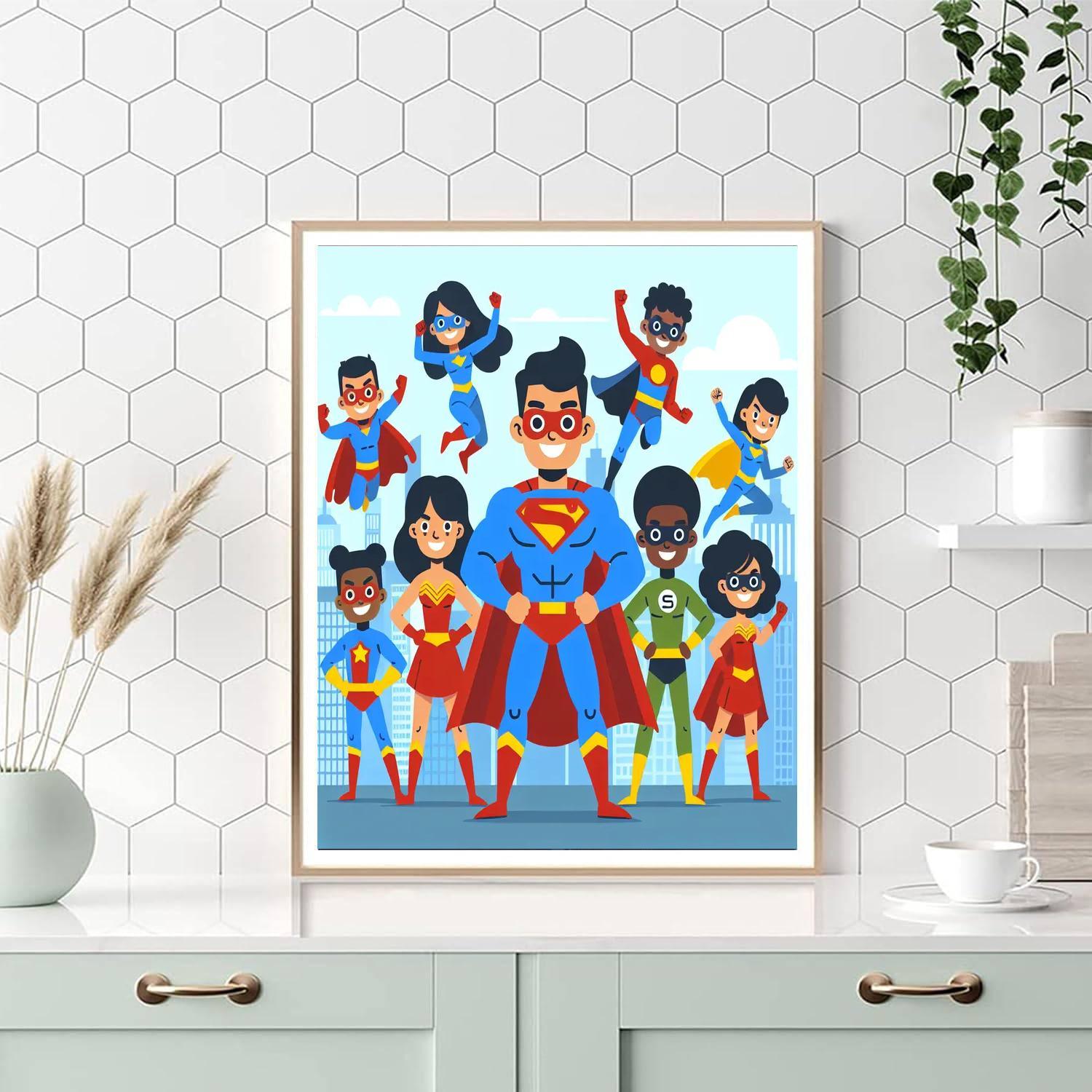 Superhero Dreams Paint By Numbers