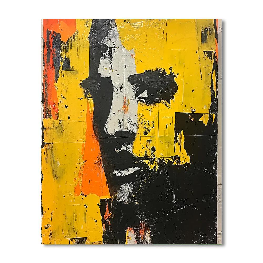 Jean-Michel Basquiat Inspired Silent Echoes Of Identity  Painting By Numbers Kit