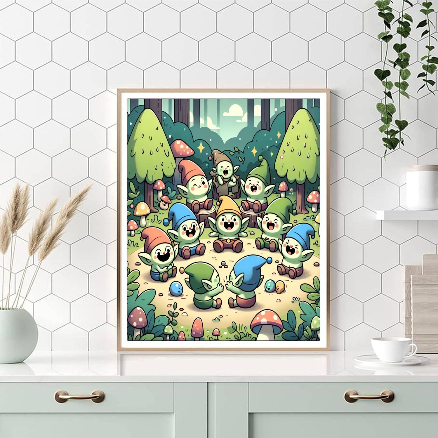 Giggly Goblins Gathering Paint By Numbers