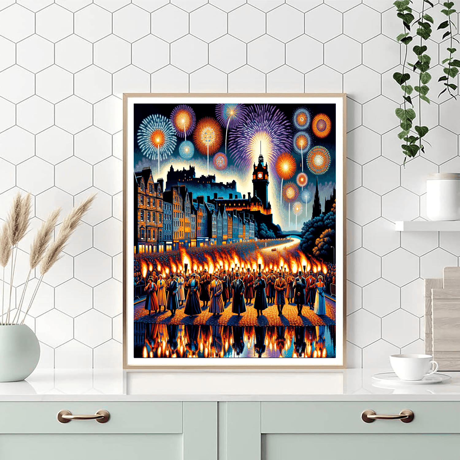 Hogmanay Festival - Edinburgh, Scotland Number Painting