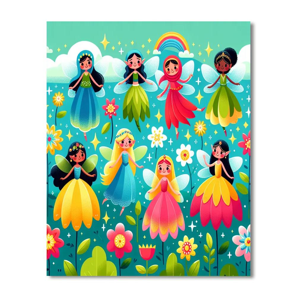 Adventures Of The Fairies Paint By Color