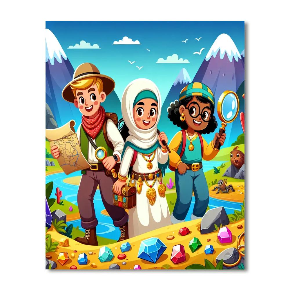 The Great Treasure Adventure DIY Paint By Numbers