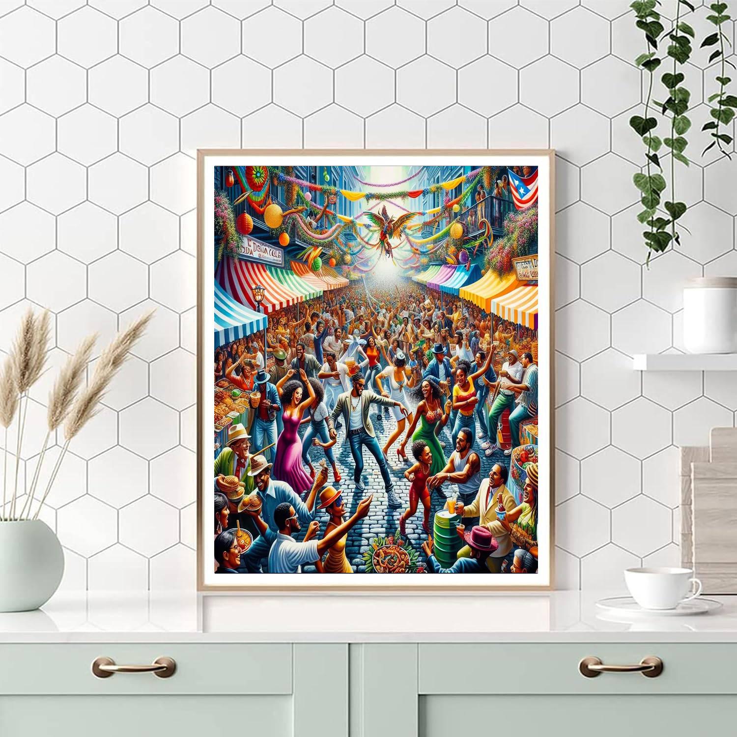 Fiesta De La Calle San Sebastián Painting Number Kit