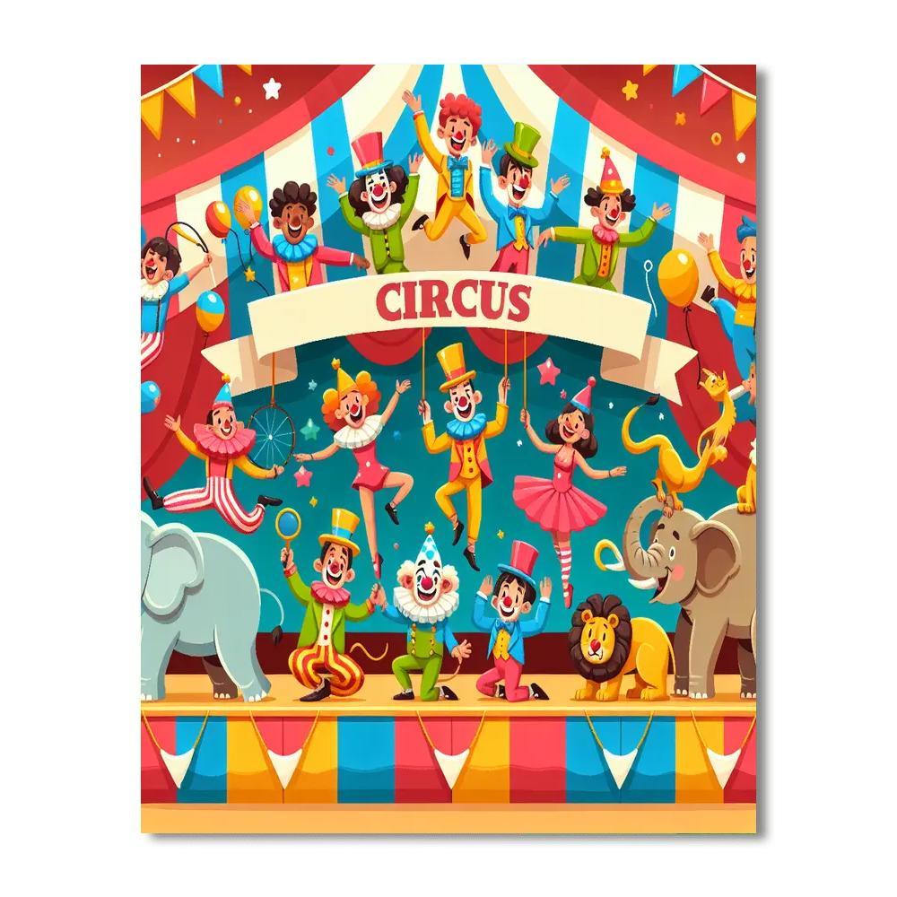 Adventure With The Circus Paint By Color