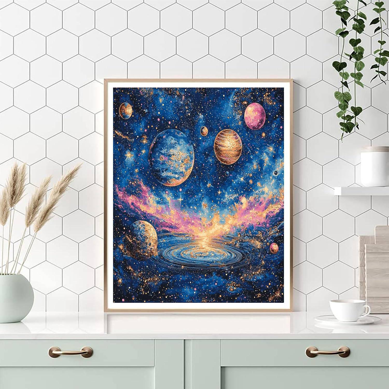 Salvador Dali Inspired Planetary Dreams  Paint By Number