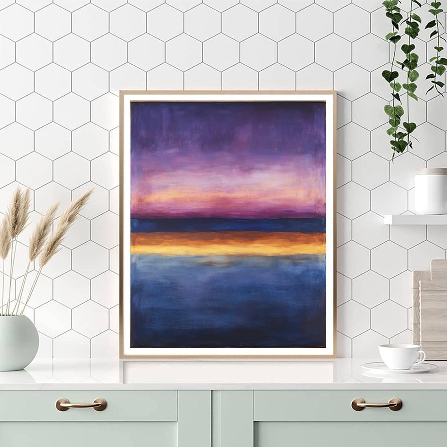 Mark Rothko Inspired Mystical Dusk Aura  Number Painting