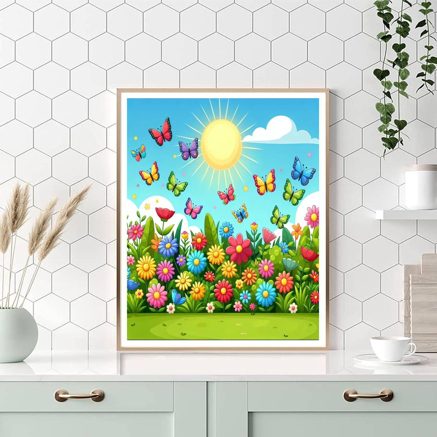 Breezy Butterfly Bonanza Paint By Number