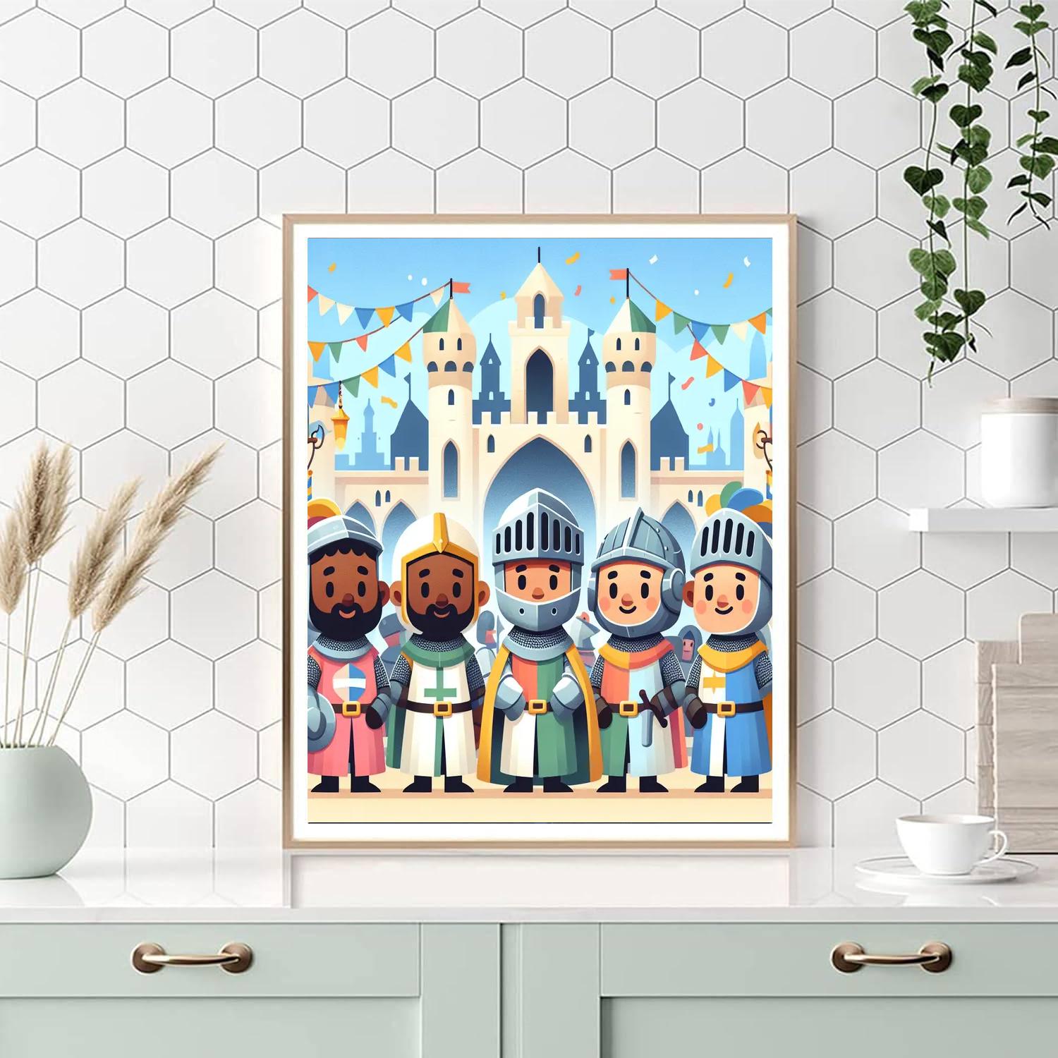 Magical Medieval Merriment Paint By Numbers Art