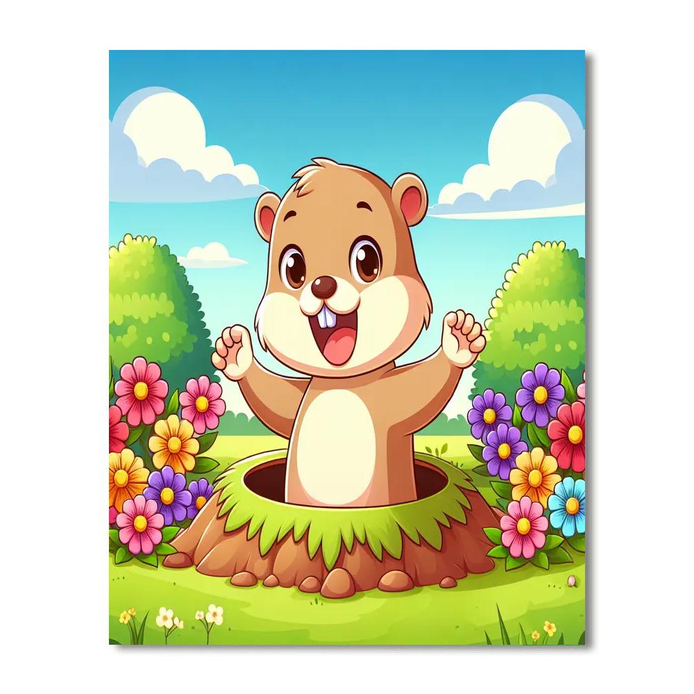 Gentle Gopher Numbered Painting Kits