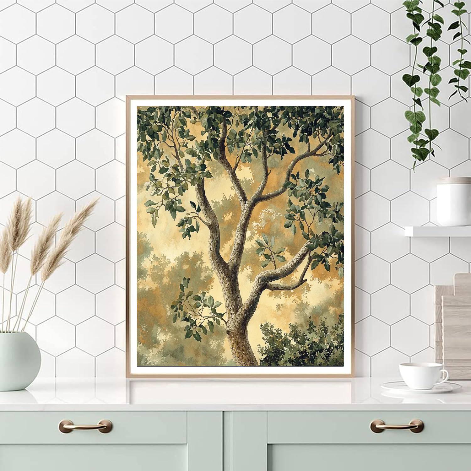 Leonardo Da Vinci Inspired The Tree Of Life  Paint By Numbers Art