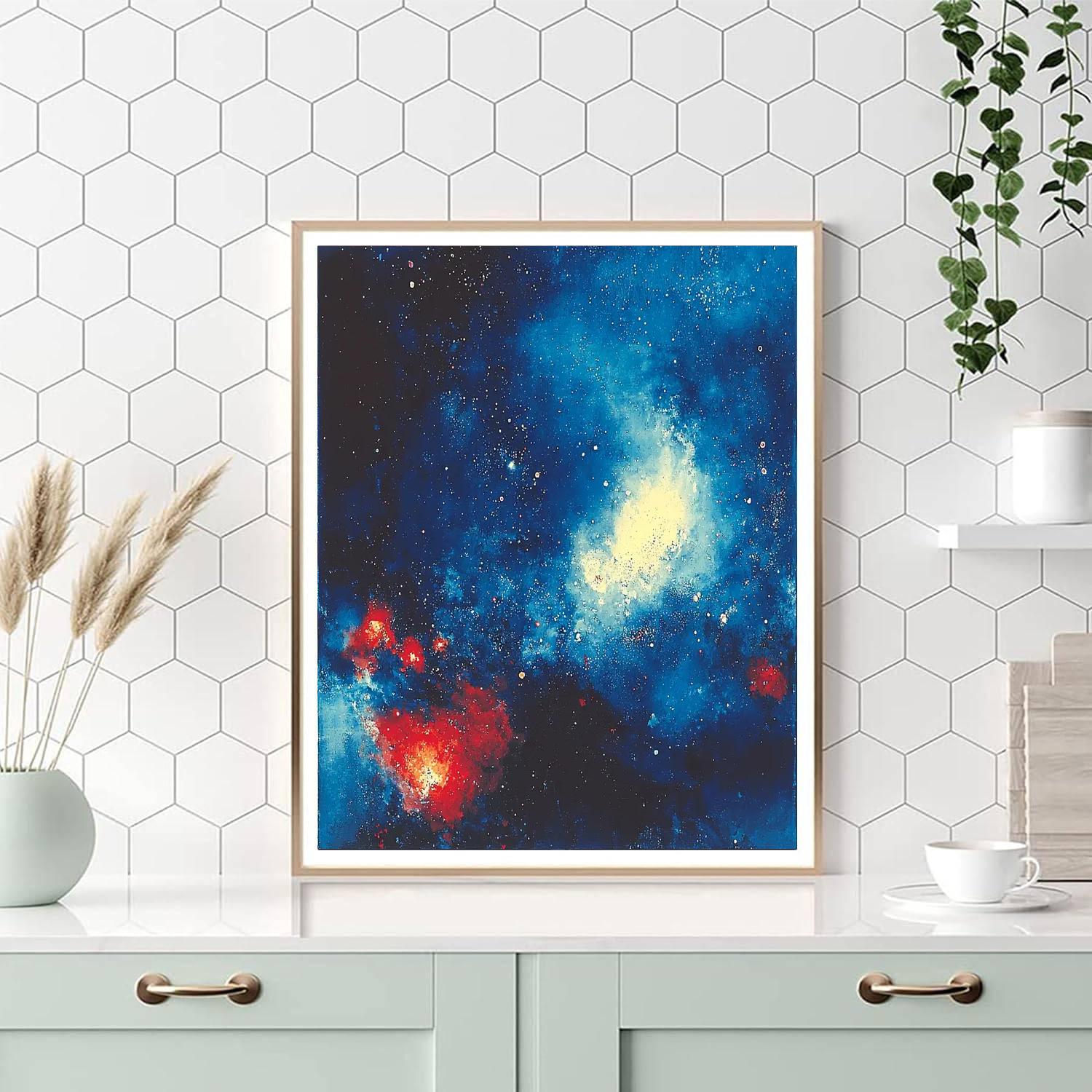 Joan Miró Inspired Nebula Exploration  Paint By Number