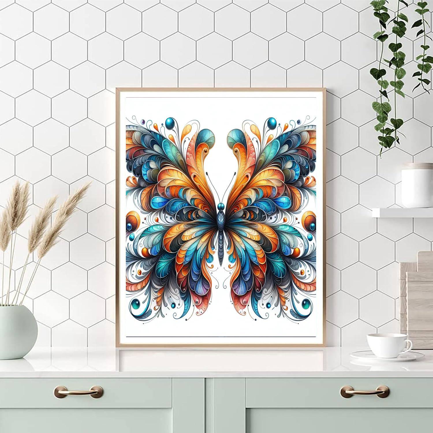 Royal Butterfly Symphony Numbered Painting Kits