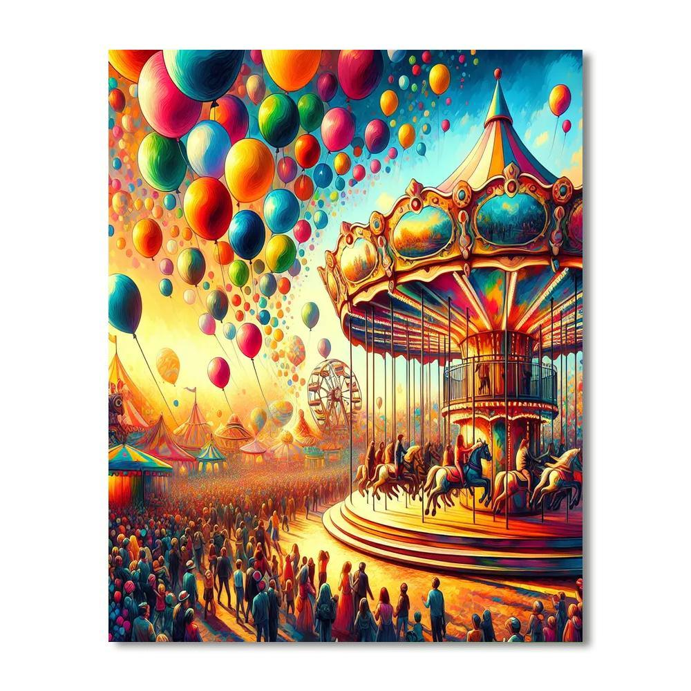 Fairground Fantasy Paint By Number