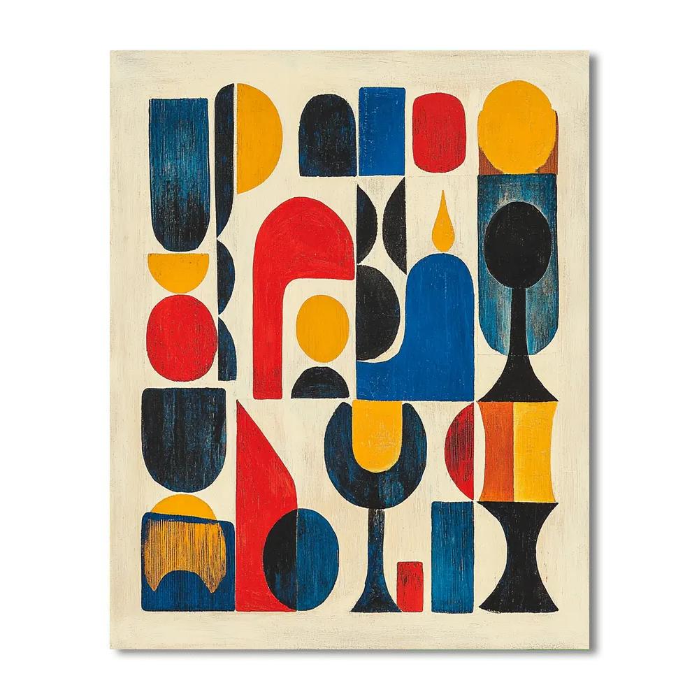 Joan Miró Inspired Playful Abstractions  Painting By Numbers Kit