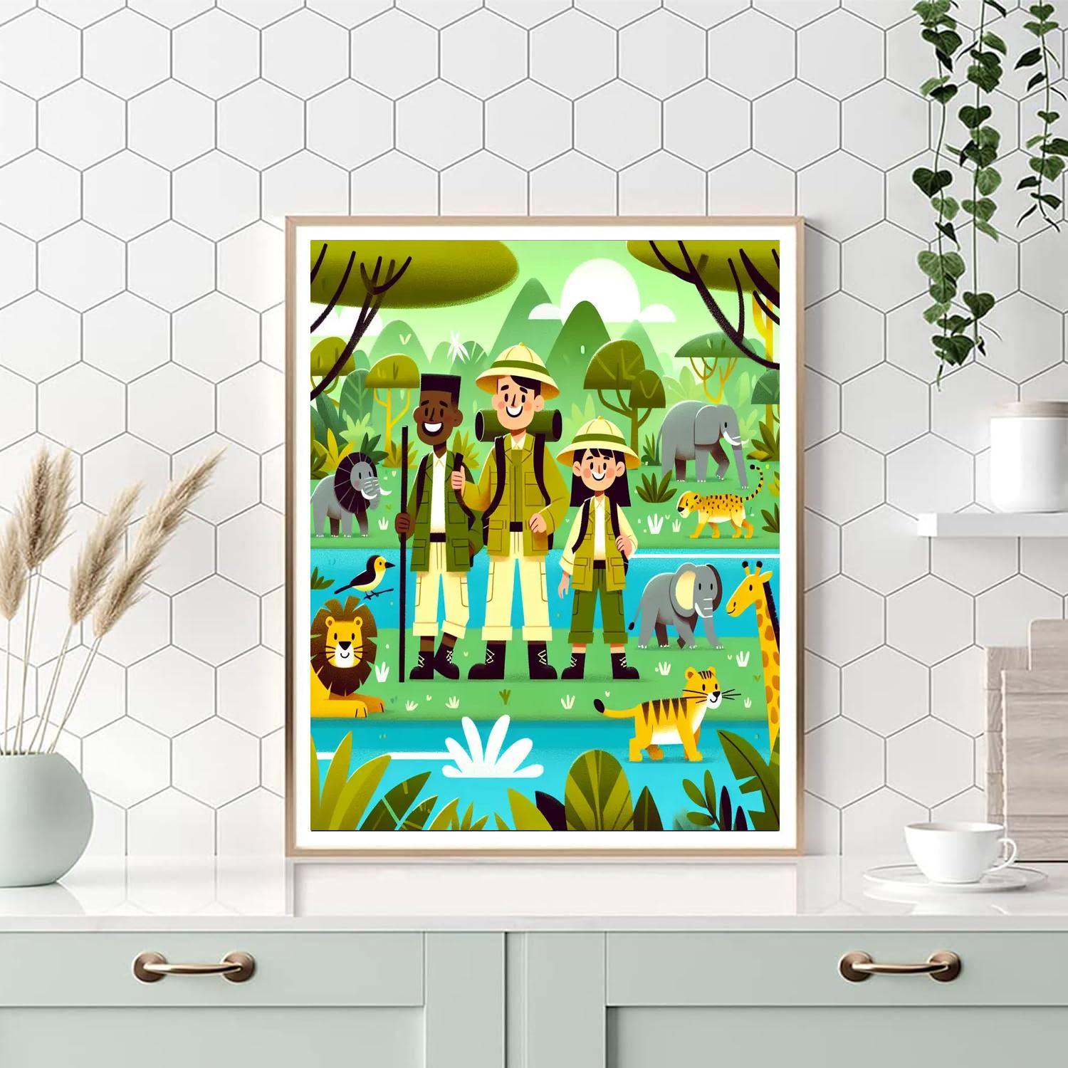Safari Adventure Team Paint By Color