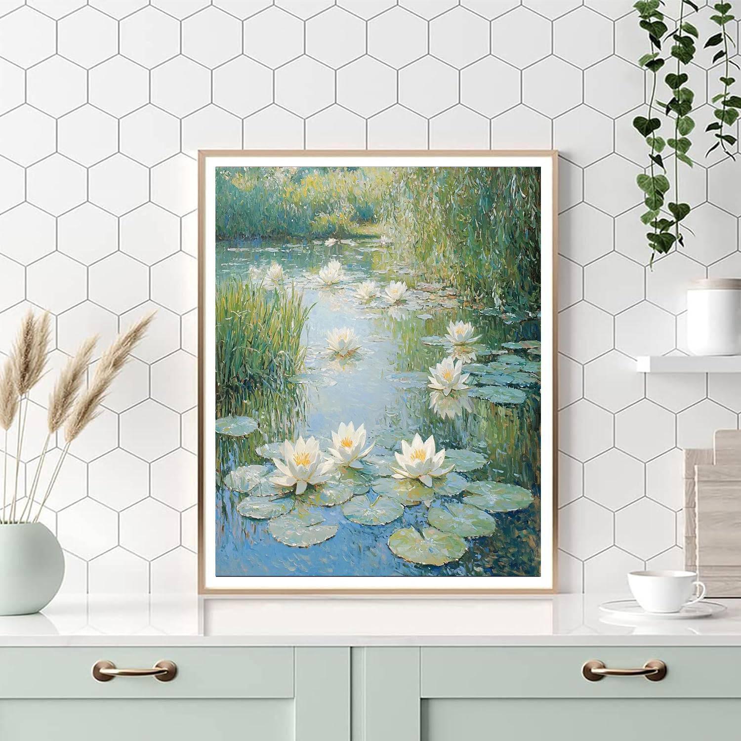 Claude Monet Inspired Monet's Serenity  DIY Paint By Numbers