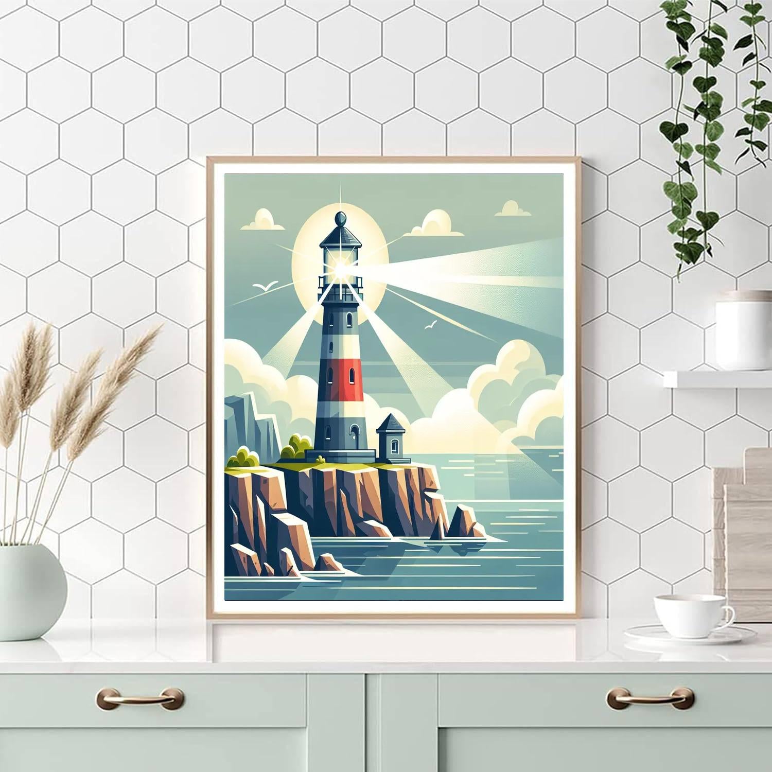 Lighthouse Keeper's Tale Number Painting