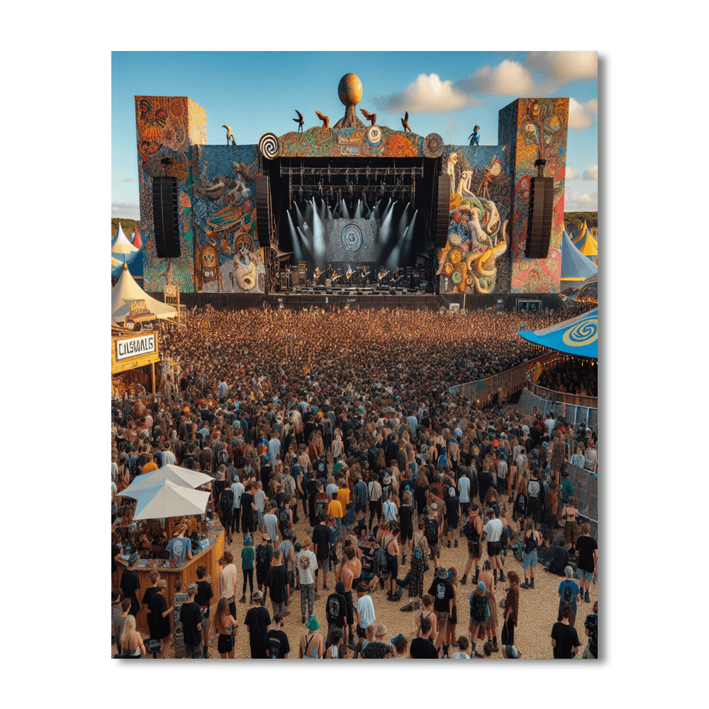 Pukkelpop Festival - Hasselt, Belgium Paint By Color