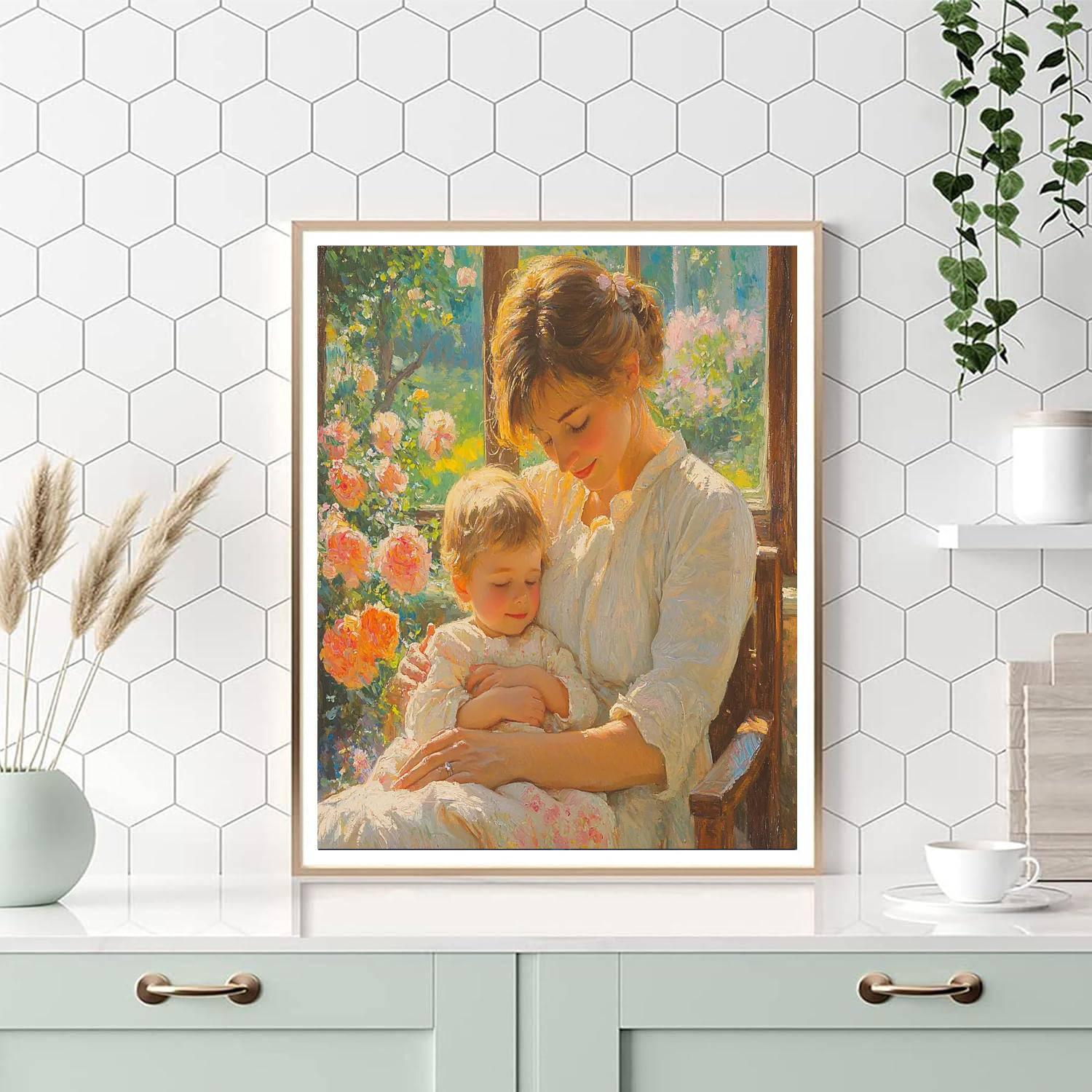 A Mother's Kiss Goodnight Paint By Number