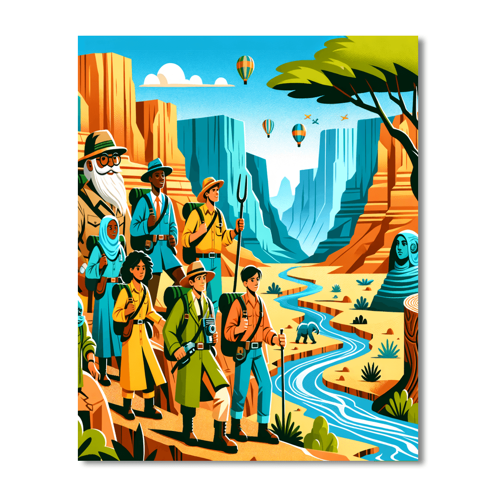 Explorer’s Canyon Journey Paint By Color