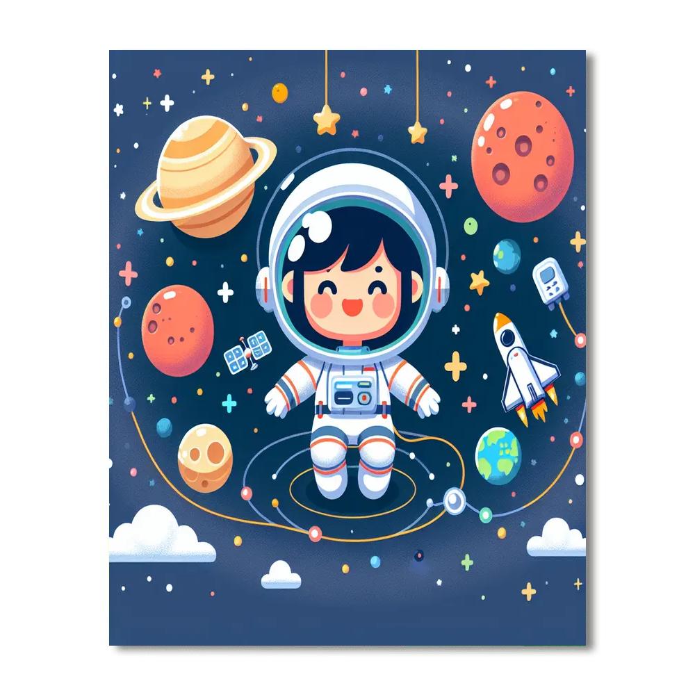Astronaut Academy Painting Number Kit