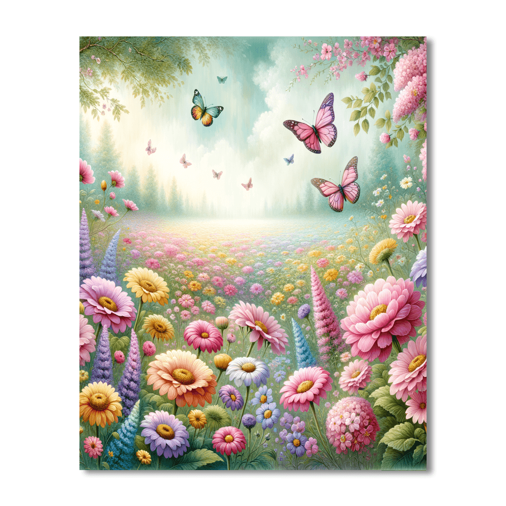 Whimsical Garden Bliss Painting Number Kit