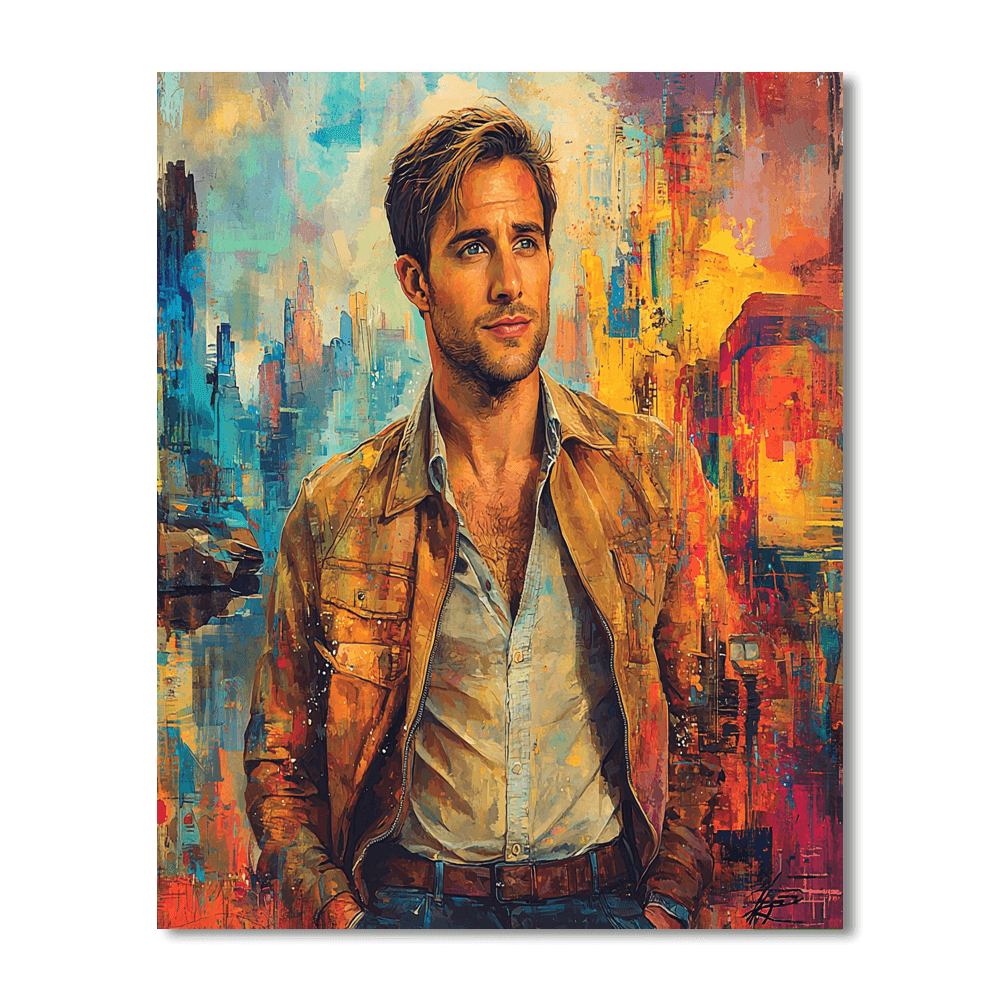 Ryan Gosling: The Enigmatic Dreamer Of Cinema Painting By Numbers Kit